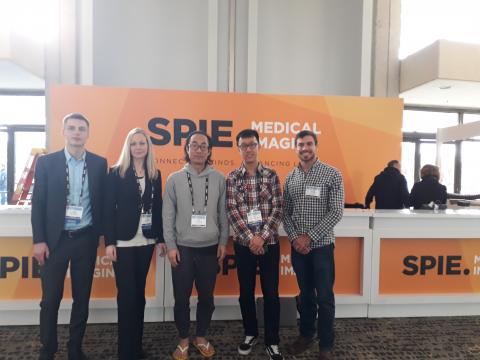 Dr. Ellingsen and colleagues at SPIE Medical Imaging Conference