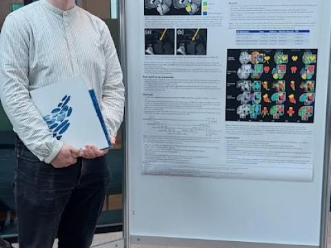  MSc graduate, Magnús Magnússon, presented his research at the Master’s day of Engineering, where he received first price for the best poster presentation. May 2023.