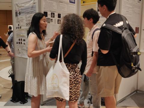 PhD student Mengyu Li presented her poster.